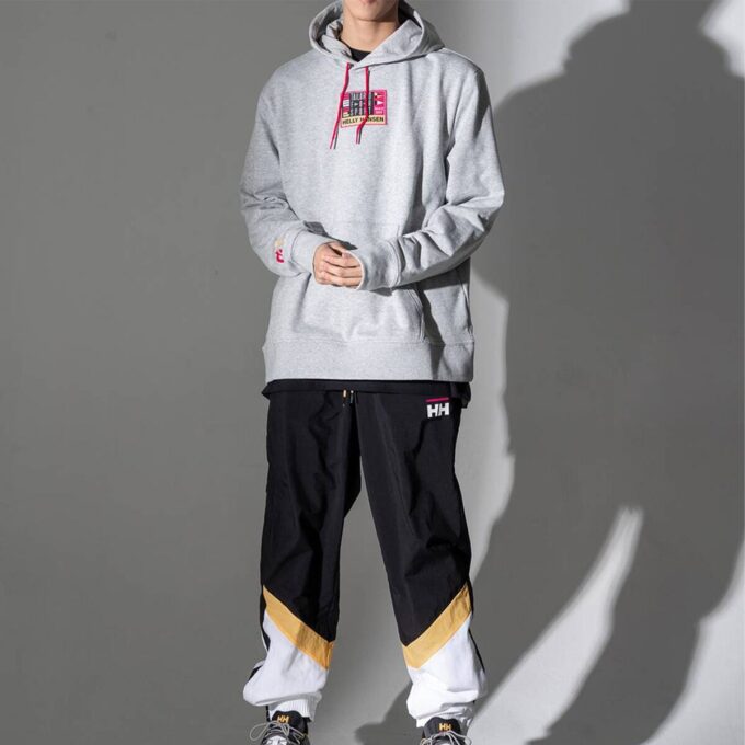 PUMA x Helly Hansen Kapüşonlu Üst “Gri Kırmızı”
