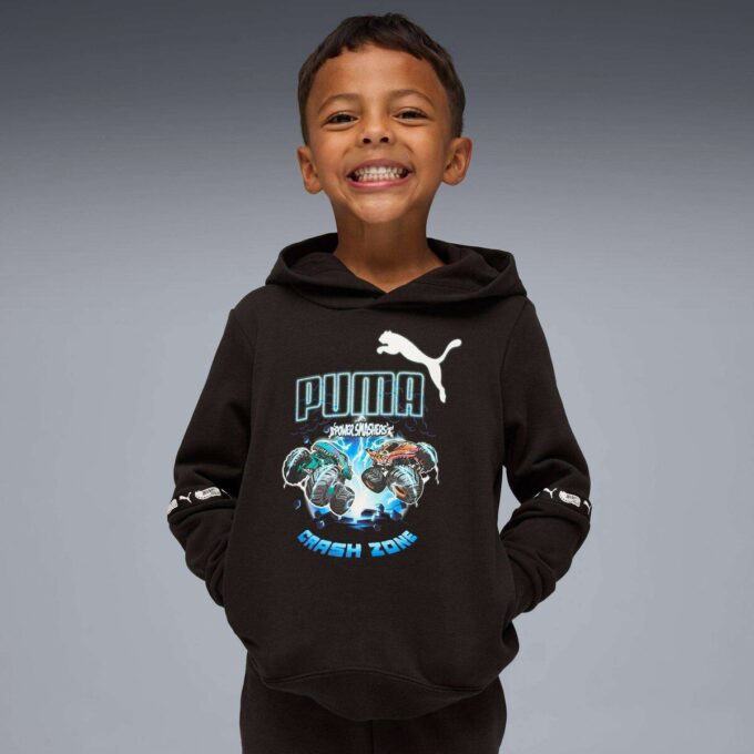 PUMA x HOT WHEELS™ MONSTER TRUCKS Küçük Çocuk Kapüşonlu Sweatshirt PUMA x HOT WHEELS™ MONSTER TRUCKS Küçük Çocuk Kapüşonlu Sweatshirt