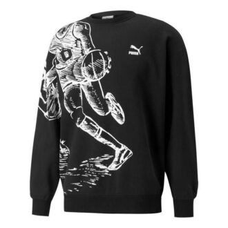 PUMA x Joshua Vibes Crew Sweatshirt “Siyah”