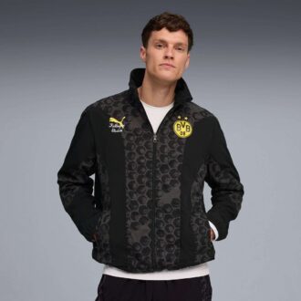 PUMA x KIDSUPER Borussia Dortmund Erkek Çift Taraflı Futbol Rüzgarlığı