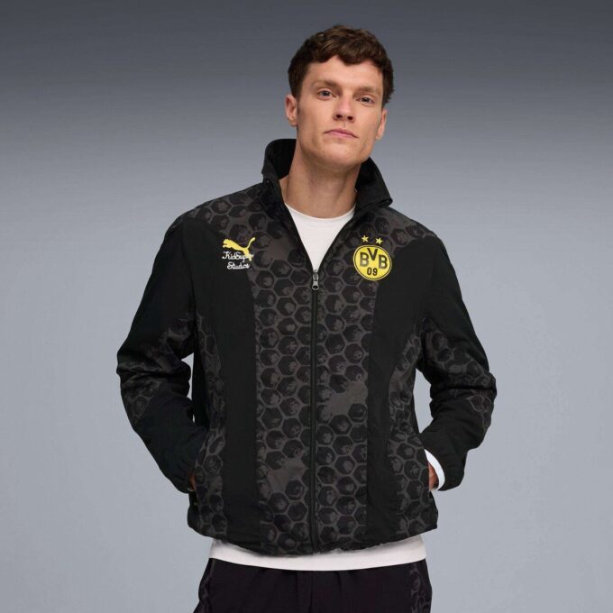 PUMA x KIDSUPER Borussia Dortmund Erkek Çift Taraflı Futbol Rüzgarlığı PUMA x KIDSUPER Borussia Dortmund Erkek Çift Taraflı Futbol Rüzgarlığı