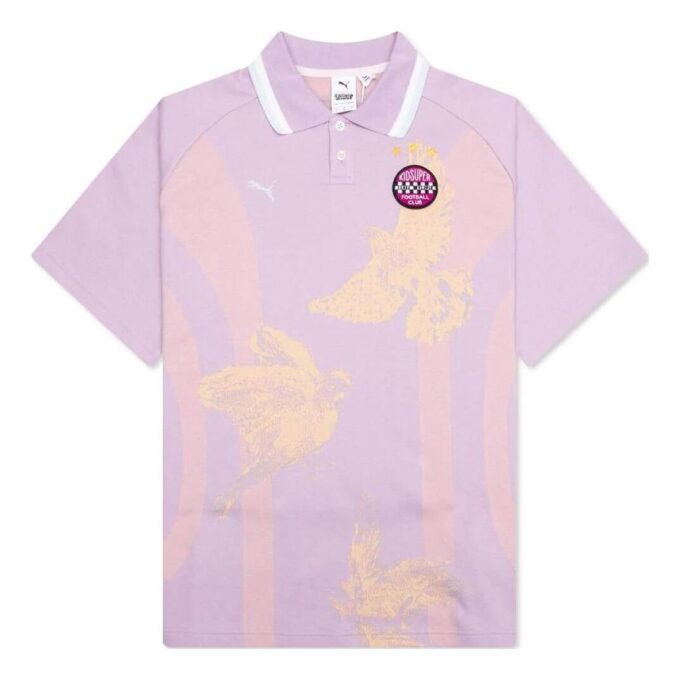 PUMA x KidSuper Örme Polo Tişört “Canlı Menekşe”