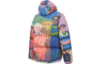 PUMA x Kidsuper Studio Baskılı Şişme Mont “Mavi Kırmızı Yeşil Mor”