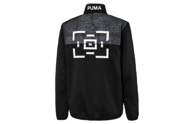 PUMA x Les Benjamins Spor Ceket “Siyah Beyaz Gri”