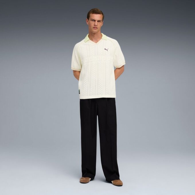 PUMA x MADHAPPY Örgü Polo Tişört PUMA x MADHAPPY Örgü Polo Tişört
