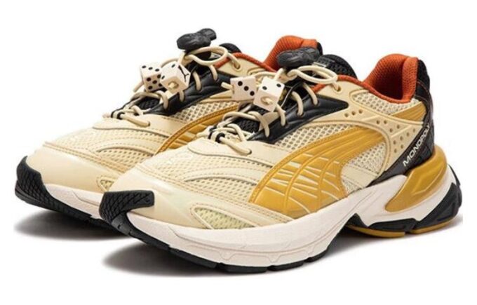 PUMA x Monopoly Staffonly Spor Ayakkabı “Bej Sarı Siyah”
