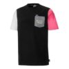PUMA x Mr Doodle Crossover Casual Sports Yuvarlak Yaka Kısa Kollu Siyah