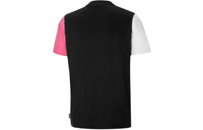 PUMA x Mr Doodle Crossover Casual Sports Yuvarlak Yaka Kısa Kollu Siyah