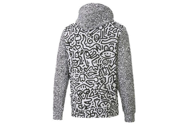 PUMA x MR DOODLE Crossover İşlemeli logo Baskı Graffiti Günlük Beyaz
