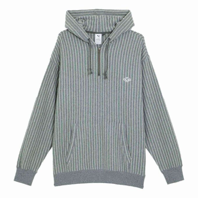 PUMA x Nanamica Çizgili Kapüşonlu Üst “Gri”