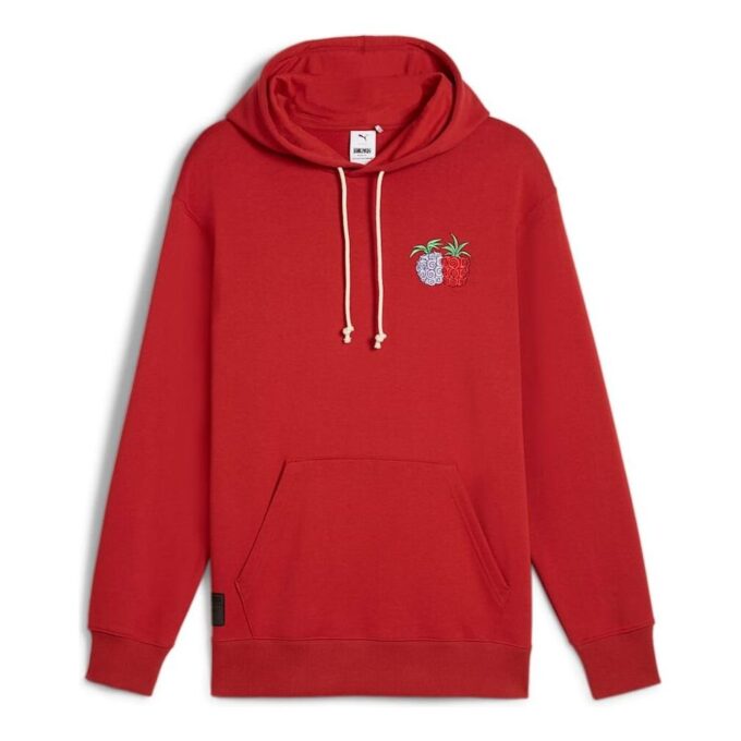 PUMA x ONE PIECE Grafik Kapüşonlu Üst “Kırmızı”