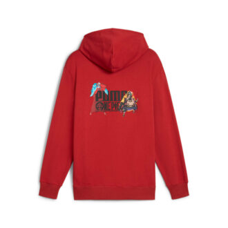 PUMA x ONE PIECE Grafik Kapüşonlu Üst “Kırmızı”