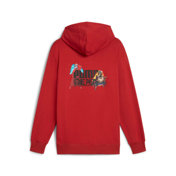 PUMA x ONE PIECE Grafik Kapüşonlu Üst “Kırmızı”