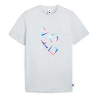 PUMA x PlayStation Grafikli Tişört “Silver Mist”