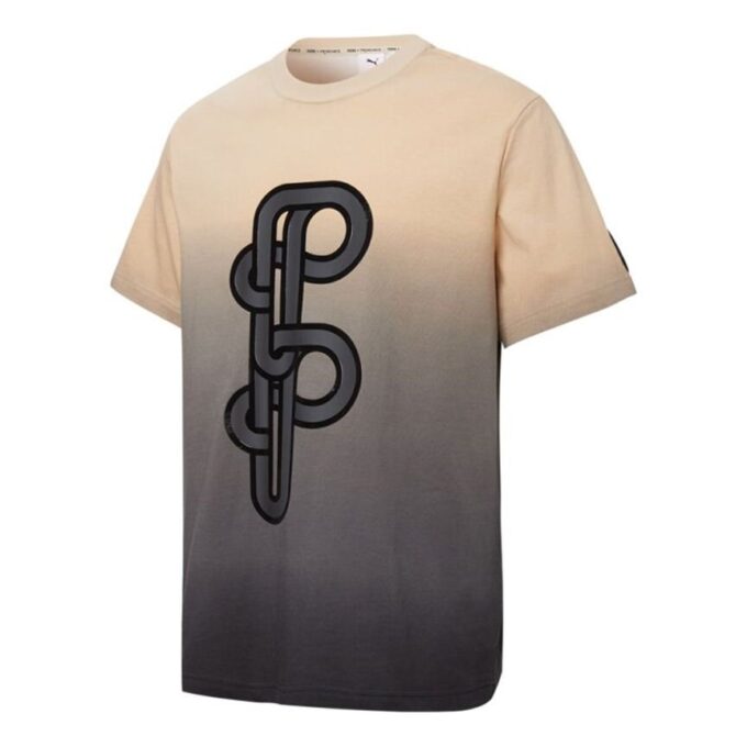 PUMA x PRONOUNCE Grafik Tişört Crossover Gradient Tie Dye Spor Kısa Kollu Haki