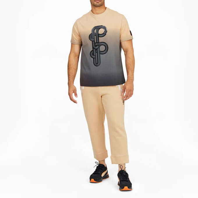 PUMA x PRONOUNCE Grafik Tişört Crossover Gradient Tie Dye Spor Kısa Kollu Haki
