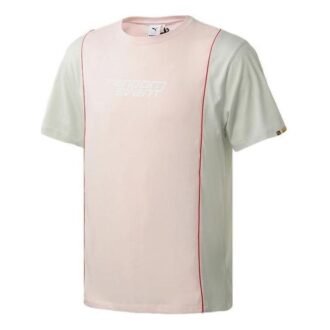 PUMA x Randomevent Tişört “Pembe Beyaz Teal”