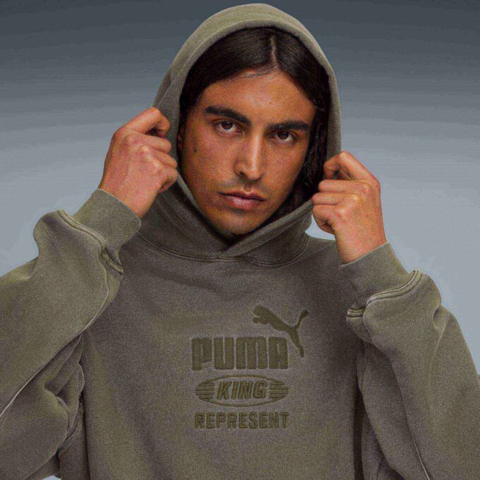 PUMA x REPRESENT Erkek Büyük Boy Kapüşonlu Üst PUMA x REPRESENT Erkek Büyük Boy Kapüşonlu Üst