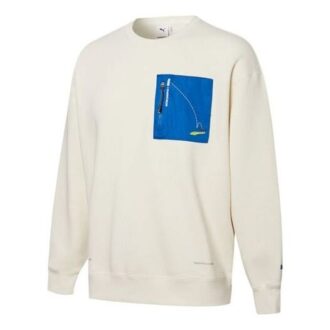 PUMA x Roaringwild Cepli Yuvarlak Yaka Sweatshirt “Beyaz Mavi”