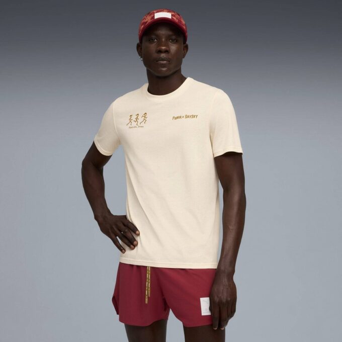 PUMA x SAYSKY Nem Emici Koşu Tişörtü PUMA x SAYSKY Nem Emici Koşu Tişörtü