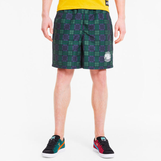 PUMA x The Hundreds Crossover Baskılı Spor Günlük Şort Yeşil