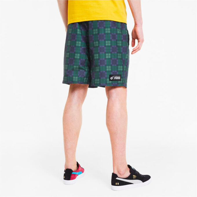 PUMA x The Hundreds Crossover Baskılı Spor Günlük Şort Yeşil