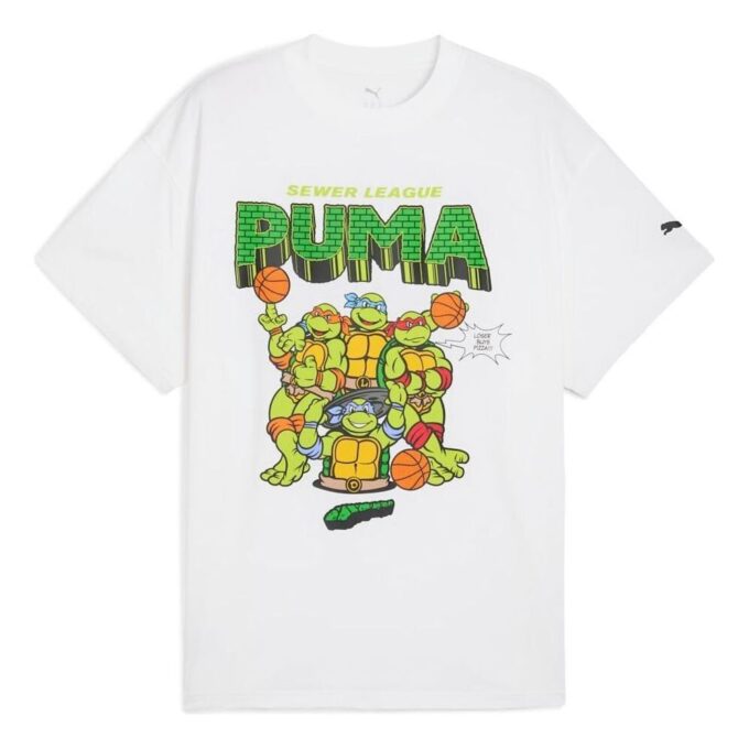 PUMA x TMNT Basketbol Tişörtü “Beyaz”