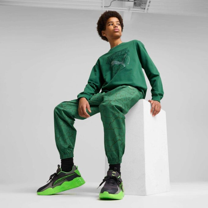 PUMA x TMNT Büyük Çocuklar İçin Rahat Dokuma Kargo Pantolon PUMA x TMNT Büyük Çocuklar İçin Rahat Dokuma Kargo Pantolon