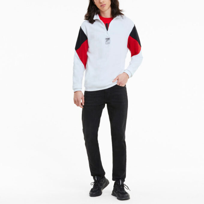 Rebel Half-Zip TR “Beyaz Siyah Kırmızı”