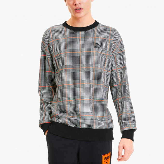 Rechack Pack Crew Sweatshirt “Gri Siyah Beyaz Turuncu”