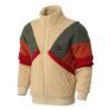 Retro Block Sherpa Ceket “Kahverengi Kırmızı Yeşil”