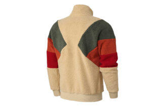 Retro Block Sherpa Ceket “Kahverengi Kırmızı Yeşil”