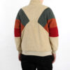 Retro Block Sherpa Ceket “Kahverengi Kırmızı Yeşil”