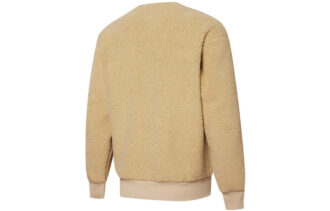 Retro Sherpa Yuvarlak Yaka Sweatshirt “Kahverengi”