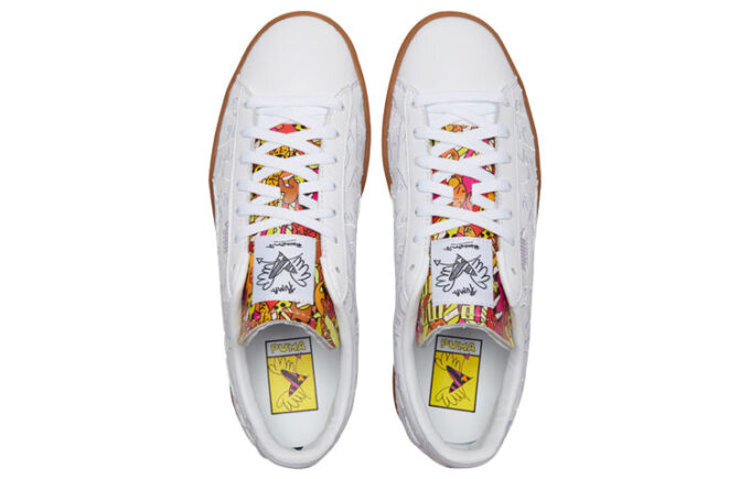 Romero Britto x Basket “İşlemeli – Beyaz Sakız”
