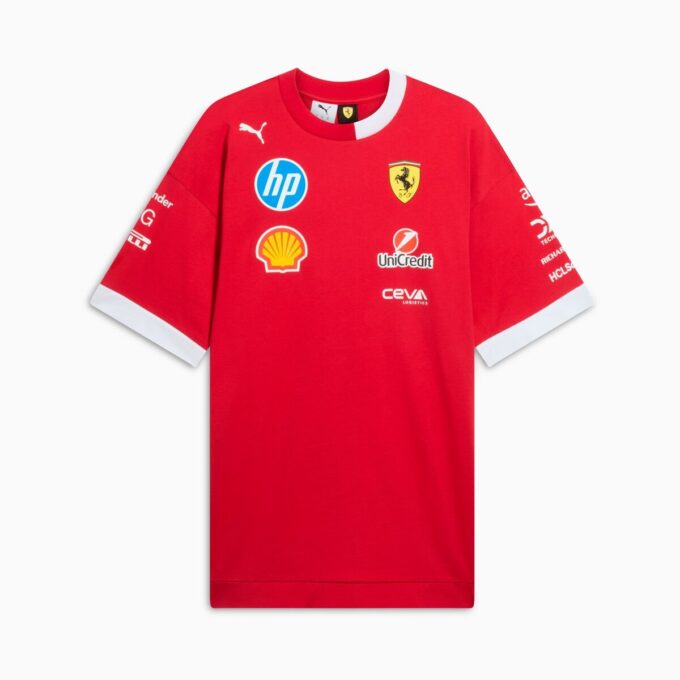 Scuderia Ferrari 2025 Replica Erkek Pilot Tişörtü Scuderia Ferrari 2025 Replica Erkek Pilot Tişörtü