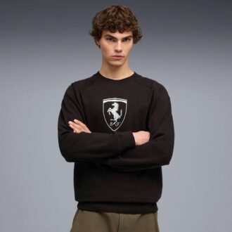Scuderia Ferrari Erkek Motor Sporları Yuvarlak Yaka Sweatshirt