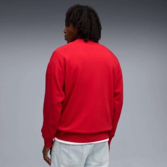Scuderia Ferrari Erkek Motor Sporları Yuvarlak Yaka Sweatshirt