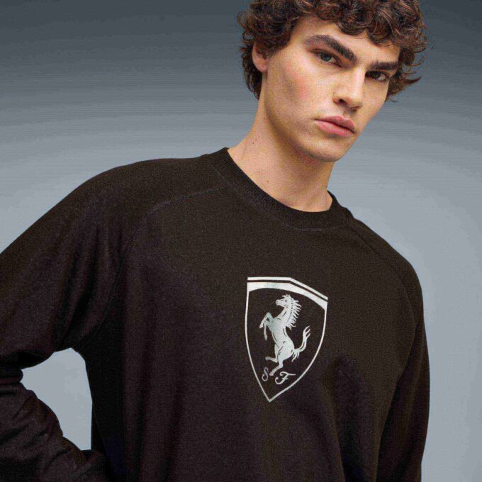 Scuderia Ferrari Erkek Motor Sporları Yuvarlak Yaka Sweatshirt Scuderia Ferrari Erkek Motor Sporları Yuvarlak Yaka Sweatshirt
