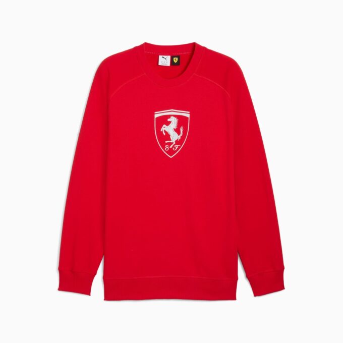 Scuderia Ferrari Erkek Motor Sporları Yuvarlak Yaka Sweatshirt Scuderia Ferrari Erkek Motor Sporları Yuvarlak Yaka Sweatshirt