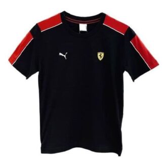 Scuderia Ferrari Yarış T7 Tişörtü “Siyah Beyaz Kırmızı”