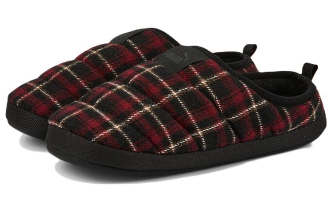 Scuff Flanel Slip-On “Siyah Kırmızı”