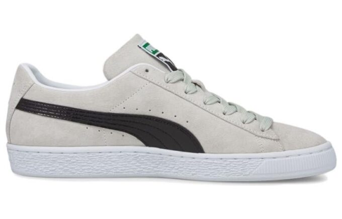 Süet Croc Retro Günlük Kaykay Ayakkabısı Unisex Gri Beyaz
