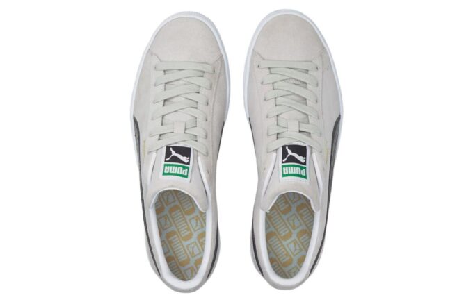 Süet Croc Retro Günlük Kaykay Ayakkabısı Unisex Gri Beyaz