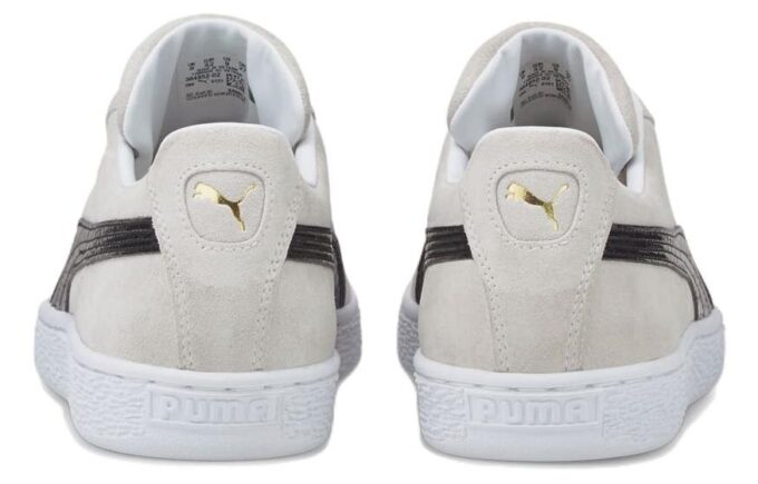 Süet Croc Retro Günlük Kaykay Ayakkabısı Unisex Gri Beyaz