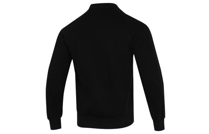 Simgesel T7 Retro logolu Spor Yaka Ceket Siyah