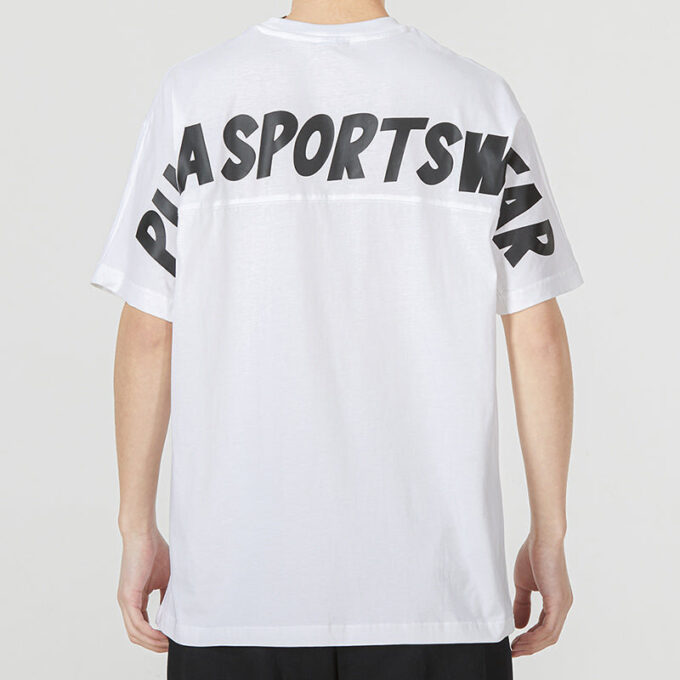 Slogan Spor Giyim Tişörtü “Beyaz”