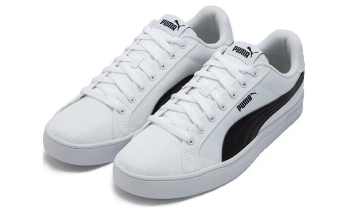 Smash Vulc Retro Günlük Kaykay Ayakkabısı Unisex Beyaz Siyah Ayakkabı “Beyaz Siyah”
