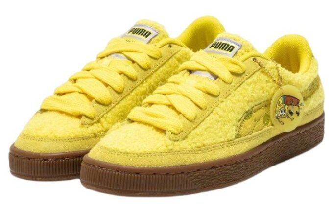 SÜNGERBOB KARE PANTOLON x PUMA Süet “Süngerbob”