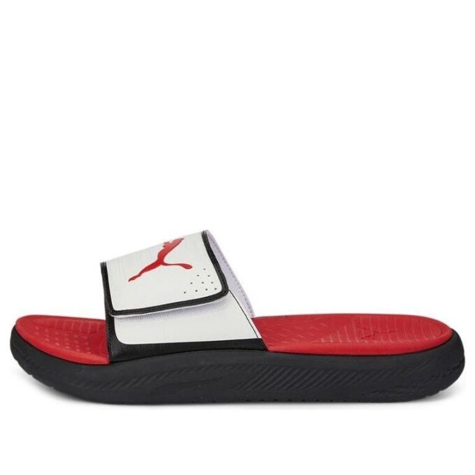 Softride Slide “Beyaz Siyah Kırmızı”